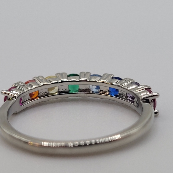 Silver PRIDE ring, size 6. Charmed Aroma jewelry. - Picture 6 of 12